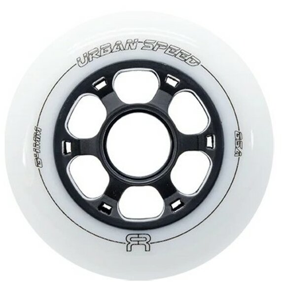 Fr urban speed wheels 90mm white 85a (8ks) - UrbanSpeed90White