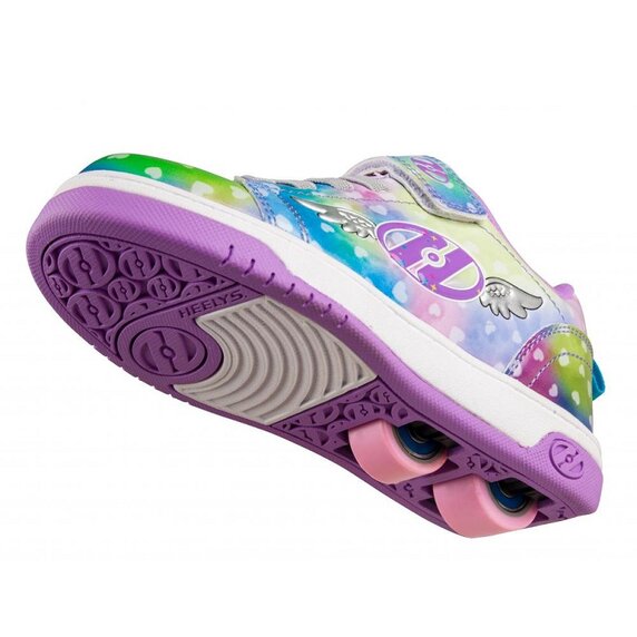 Heelys dual up x2 neon daring pink cyan purple unicorn