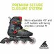 Rollerblade maxxum xt 2023 - MAXXUM XT 07371500741_Premium Secure_2023 Info Graphic