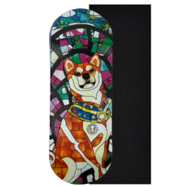 Alien Fingers Wooden Fingerboard Deck 34mm Shiba Stained Glass