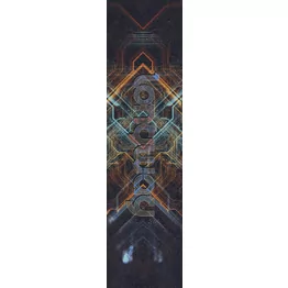 Longway Printed Pro Scooter Griptape Circuit Board Orange