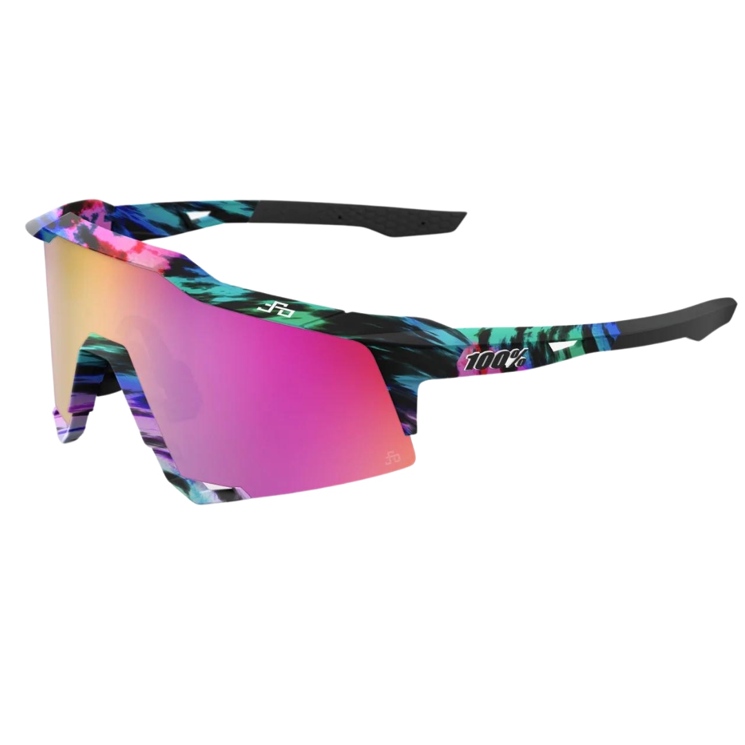 100% Speedcraft Peter Sagan LE Soft Tact Tie Dye - Purple Multilayer Mirror  Lens